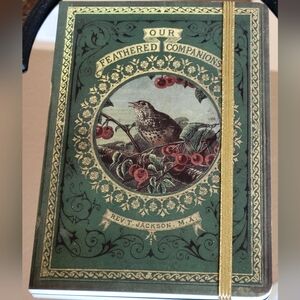 Victorian Feathered Companions Journal w/Gold Decorative Leafing & Place Holder